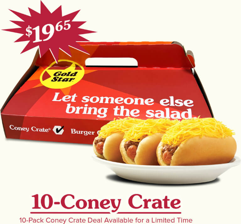 10-Pack Coney Crate Deal Available for a Limited Time